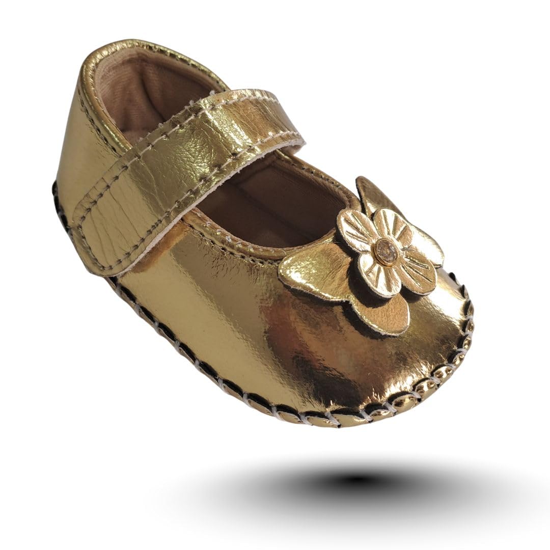 zordik Soft Baby Girl First Walking Floral Shoes 0–6 Months with Bow & Flower Design, Soft Inner Cushioning, Lightweight Flexible Sole & Easy Velcrow Strap-picture-26