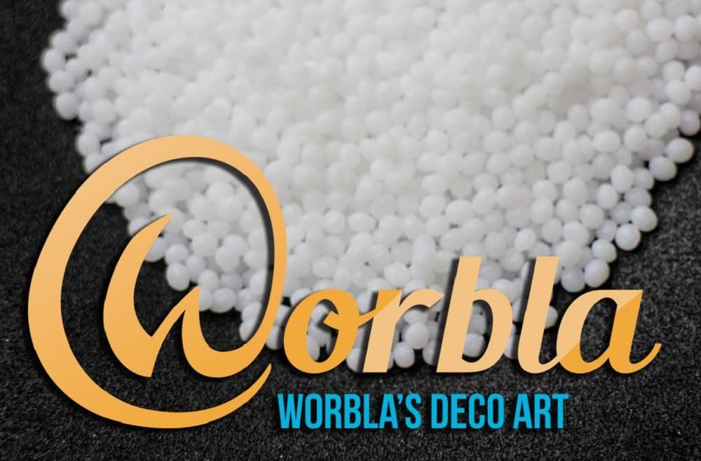 Worbla Deco Art - White Moldable Thermoplastic Pellets 4.4 oz COPLAY Friendly Plastic Beads