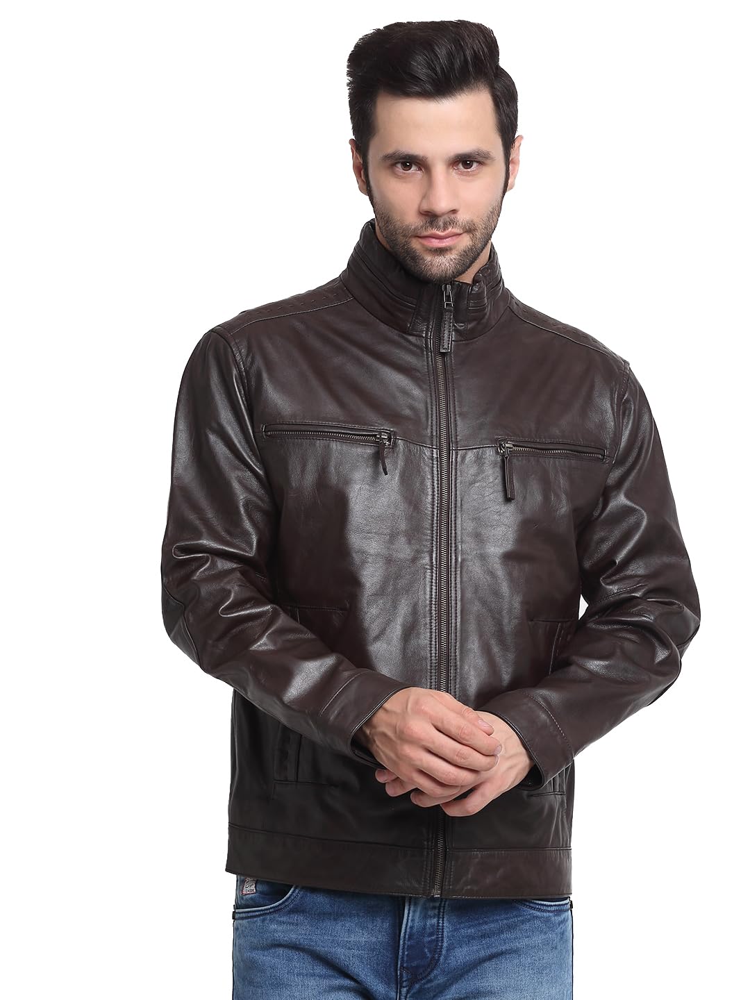 TEAKWOOD LEATHERS Men Choco Brown Leather Jacket | Fashionable brown jacket | Trendy men’s fashion outerwear | Men Leather jacket TEAKWOOD LEATHERS Men Choco Brown Leather Jacket | Fashionable brown jacket | Trendy men’s fashion outerwear | Men Leather jacket