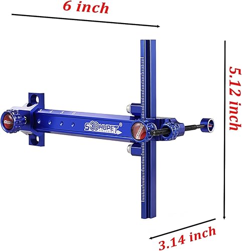 Miniatura 9 de Archery Recurve Bow Sight, SOOHUPET Accessories T Shape Archery Shooting Target Sight Adjustable Bowsight with Optical Fiber Pin Sight for Target