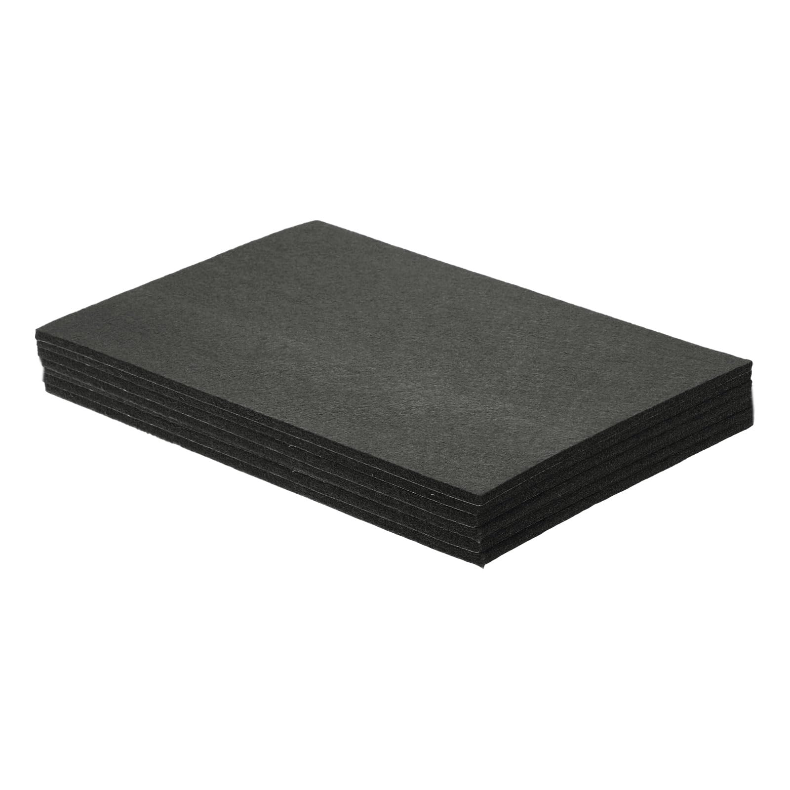 QUARKZMAN 6Pz Paraspiganti In Feltro Per Mobili 28 X 20 Cm Con Adesivo Nero | Antiscivolo, Antigraffio, Per Proteggere Pavimenti In Legno