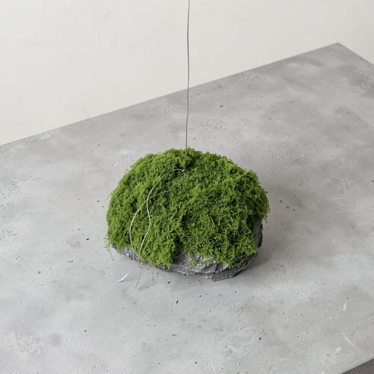INOOMP Decoración Colgante de Piedra Flotante Musgo Artificial Zen