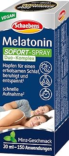 Schaebens Melatonin Sofortige Sprühen, Zuckerfrei, 20 ml
