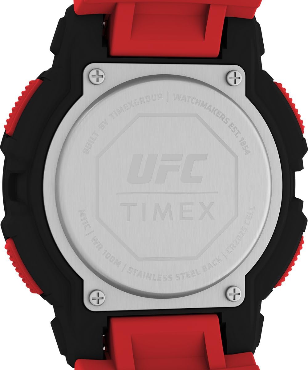 Timex Herren Digital Quarz Armbanduhr mit einem Kunststoffband UFC Rumble