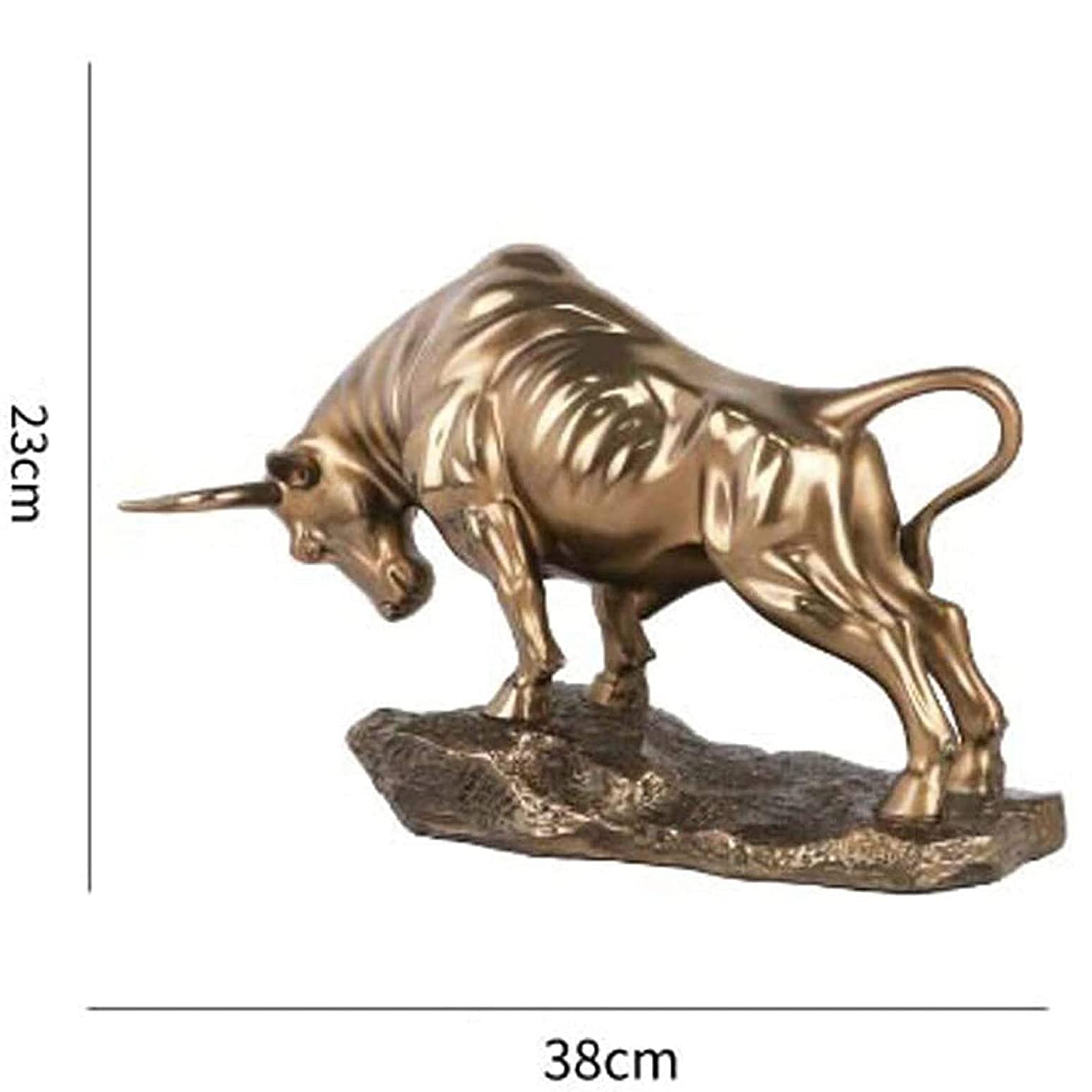 LGYKUMEG Cattle Skulptur Kuh Statue Maskottchen Exquisite Handwerk Ornament Bull Home Büro Dekoration Tier Figur Geschenk, Stier Harz Dekoration Tier Skulptur, Abstrakte Tier Skulptur