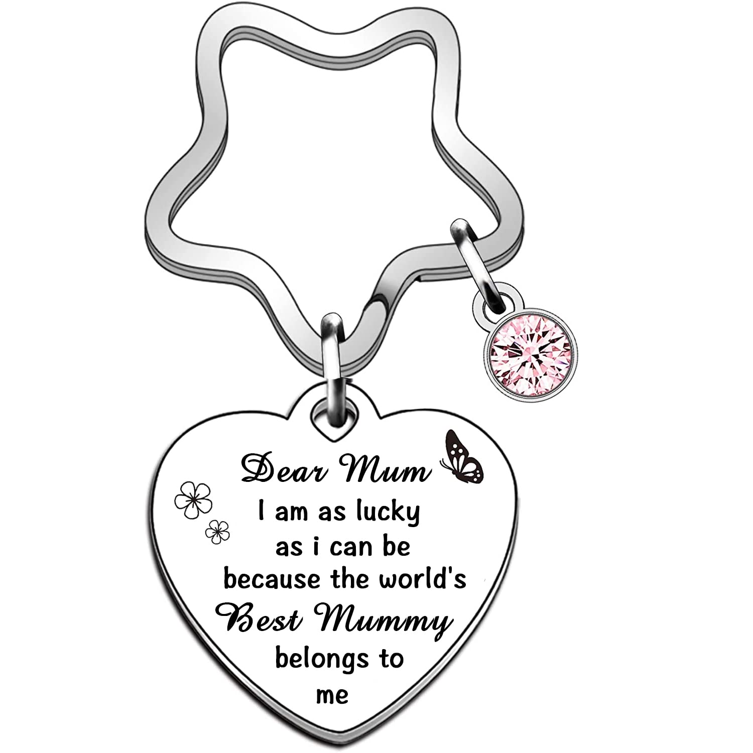 HUANGLG Mothers Day Gifts, Gifts for Mum, Mum Gifts, Personalised Mummy Keyring Suitable for Mum Birthday Gifts, Thank You Gift, Christmas Gifts, etc