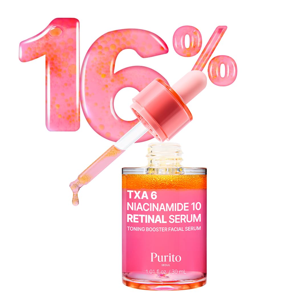 PURITO TXA 6% Niacinamide 10% Retinal Facial Serum – Triple Active Dark Spot Correction