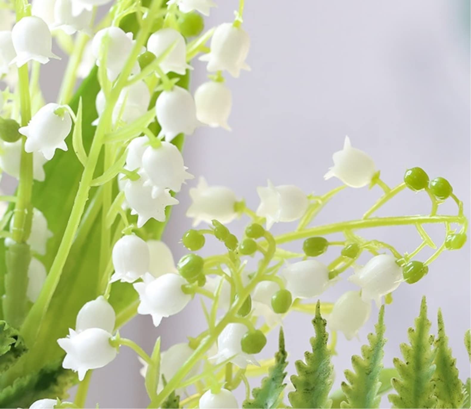 Sztuczne Kwiaty Pięknie Sztuczne Kwiaty Biały Convallaria Jedwab Sztuczny Kwiat Home Decor Sztuczna Dekoracja