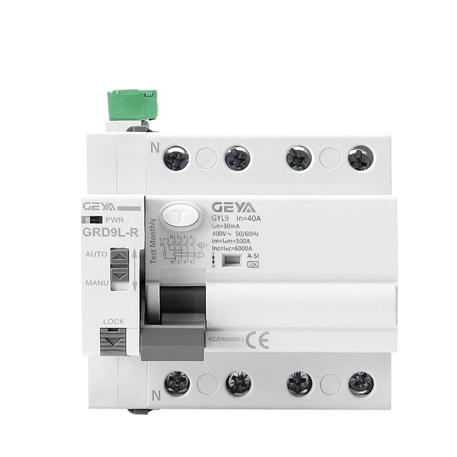 Diferencial reconectador automático GRD9L 4P 40A 30mA para protección del hogar
