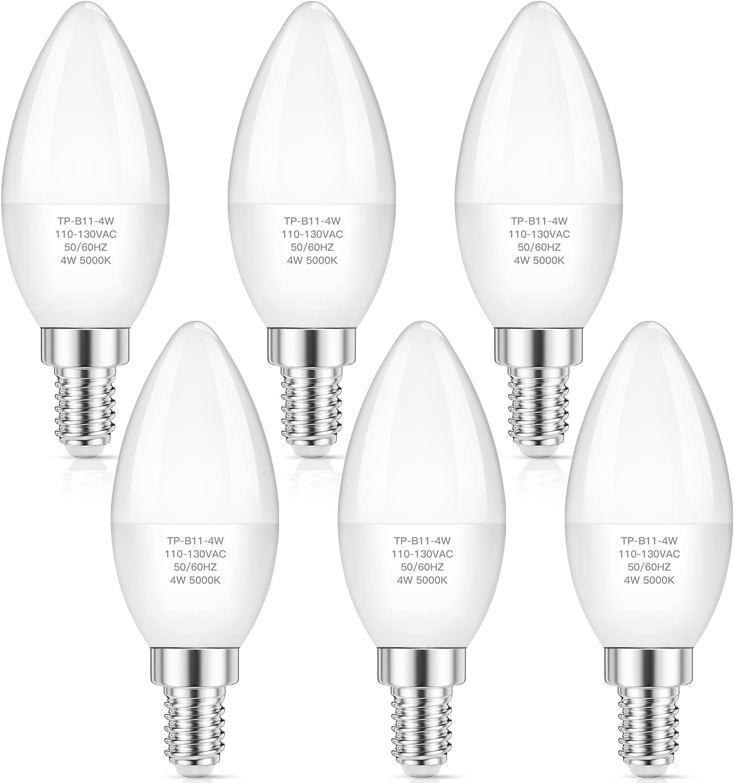 Philips LED Dimmable B11 Clear Candle Light Bulb 300Lumen, 5000