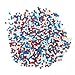 Dress My Cupcake DMC27176 Decorating Nonpareils Sprinkles for Cakes, 3.8-Ounce, Red/White/Blue