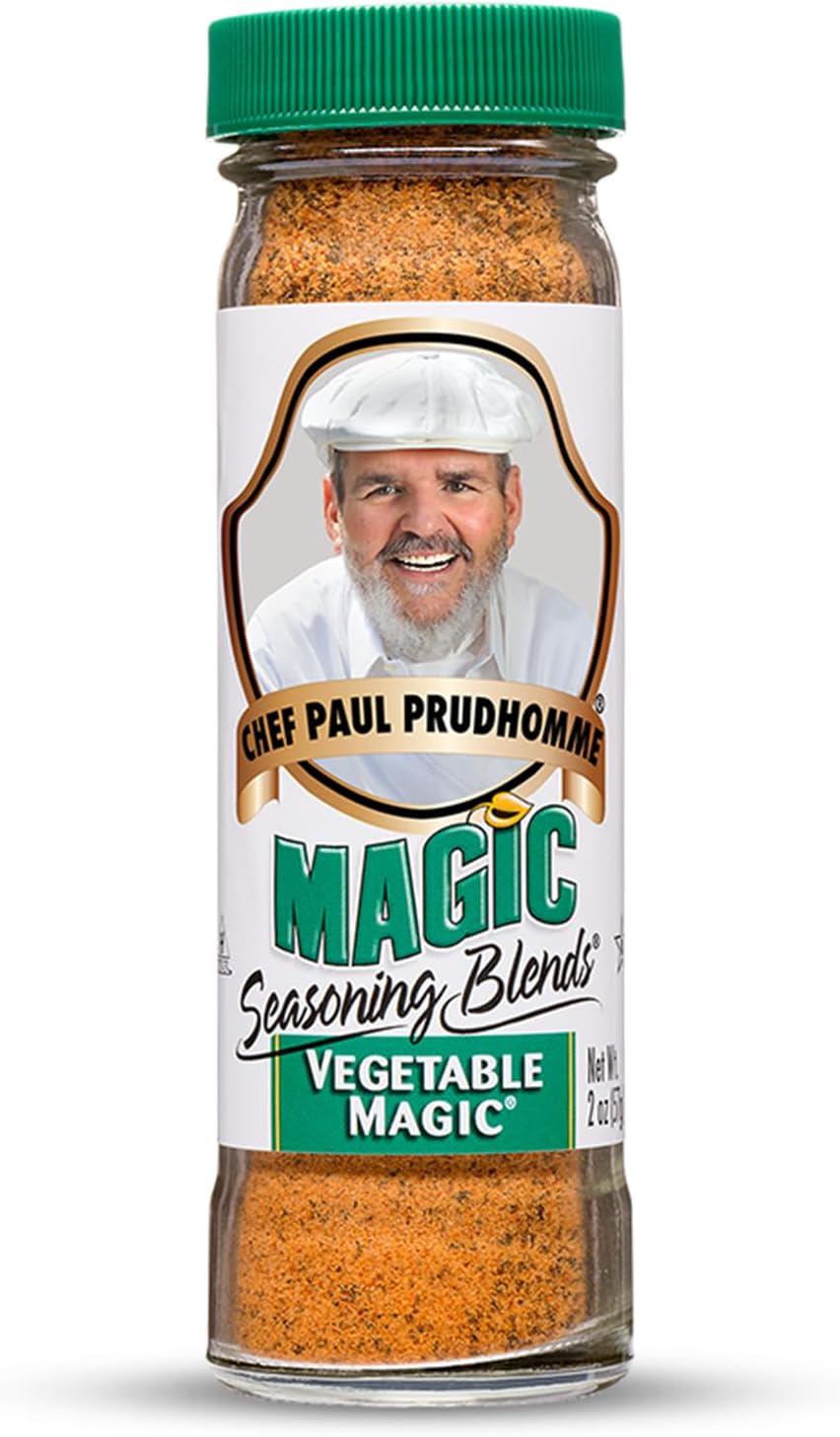 Chef Paul Magic Seasonings Blends Vegetable Magic Seasoning | No MSG & Preservatives | Kosher, Halal Certified | Perfect for Vegetable, Eggs & More | All-Purpose Vegetable Seasoning | 2 oz (Pack of 1)