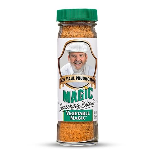 Chef Paul Magic Seasonings Blends Vegetable Magic Seasoning | No MSG & Preservatives | Kosher, Halal Certified | Perfect for Vegetable, Eggs & More | All-Purpose Vegetable Seasoning | 2 oz (Pack of 1)