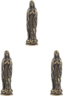 ARTIBETTER Miniature Mary Statue 2.16In Catholic Virgin Mary Figurine Small Religious Sculpture Church Desktop Decoration for Home and Office