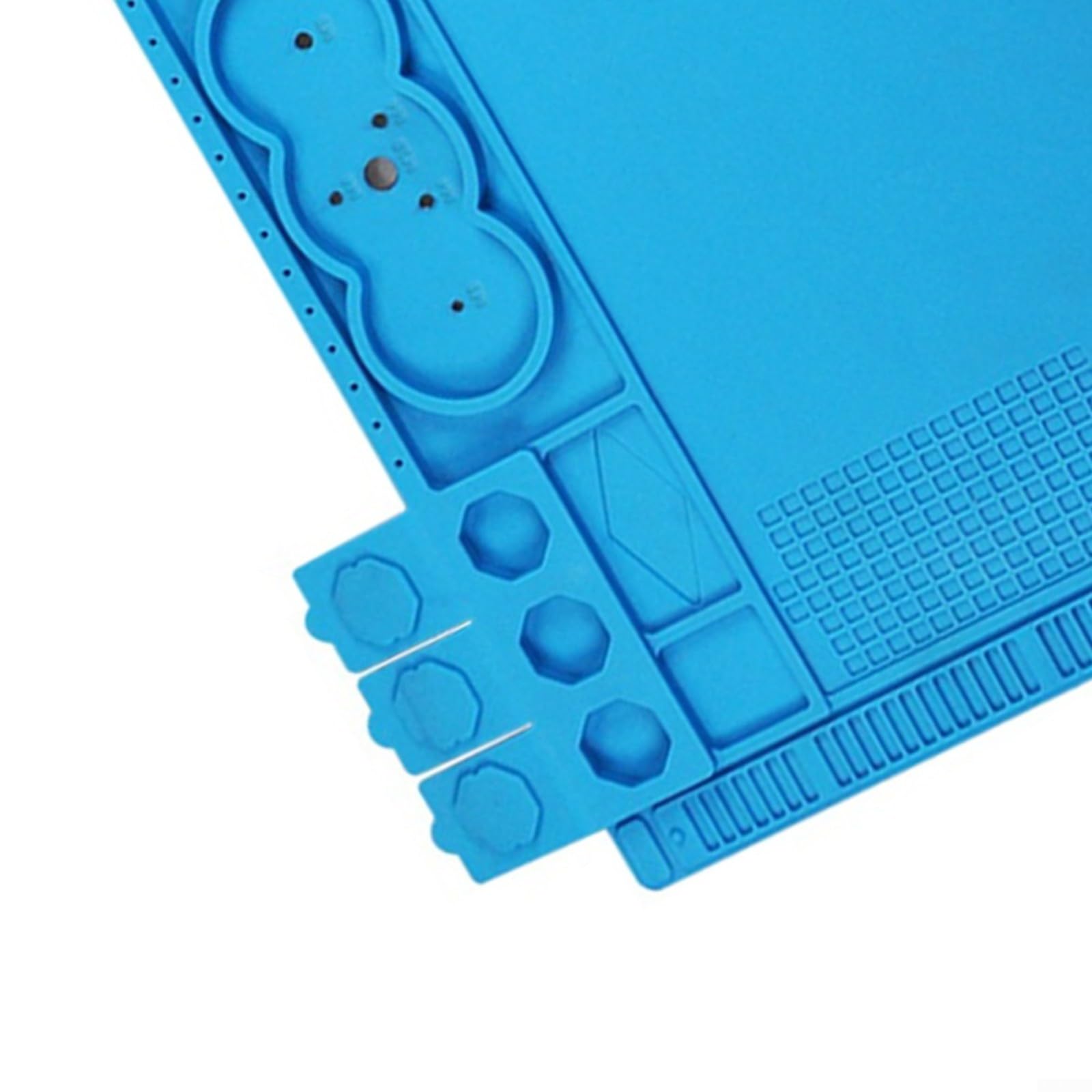 Silikon Lötmatte TE-506 Hitzebeständig 48x32cm Arbeitsmatte für Lötstation Reparatur von Elektronikgeräten wie Telefonen Uhren Computern rutschfest flexibel