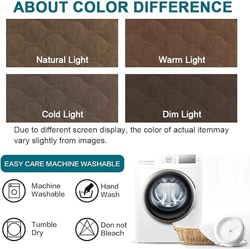 Miniatura 7 de Turquoize Funda de sofá para perros, lavable, antideslizante, para sofá de 3 cojines, acolchada de felpilla, gruesa y suave, apta para mascotas,