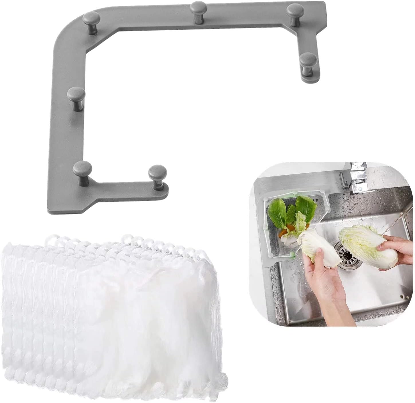 UNYLE 200PCS Sink Strainer Bag,Triangle Sink Strainer Bags,Suitable for