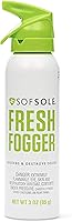 Sof Sole Fresh Fogger Deodorizer Spray for Shoes, Gym Bags, Lockers - Fast Odor Eliminator, No Residue