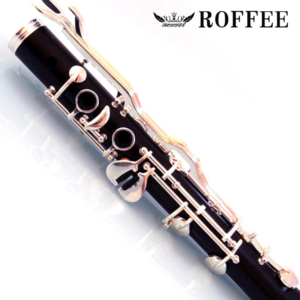 professional performance level 506 ebony wood silver plated 18 keys 4 rings G tone German style clarinet