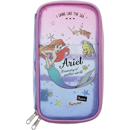 Amazon Co Jp リトルマーメイド アリエル 筆箱 ツインファスナー ペンケース ss ディズニープリンセス 文房具 オフィス用品