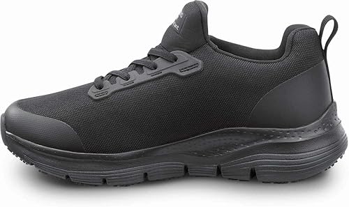 Miniatura 4 de Skechers Arch Fit - Zapatillas de trabajo para mujer, puntera de aleación, antideslizante