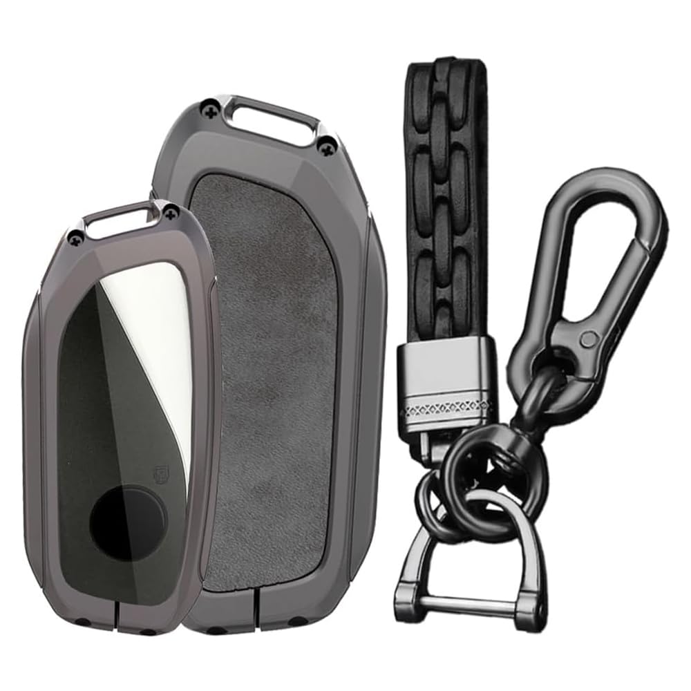 KUNIO Autoschlüsselhülle Passt für BMW X7 X1 U11 iX ix1 Tourer U06 X6 XM 7er G07 I7 2023 2024 Schlüssel Schutz TPU Schutzhülle Schlüsseletui Schlüsselcover Schlüsselgehäuse Grau