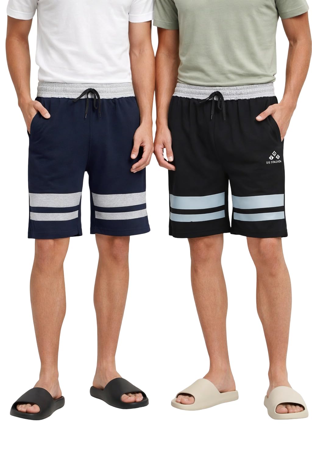 L.N.Creation Mens Cotton Printed Shorts Combo (Pack of 2) | Soft Breathable Lounge & Sleepwear Shorts with Drawstring & Pockets | Casual-image-13