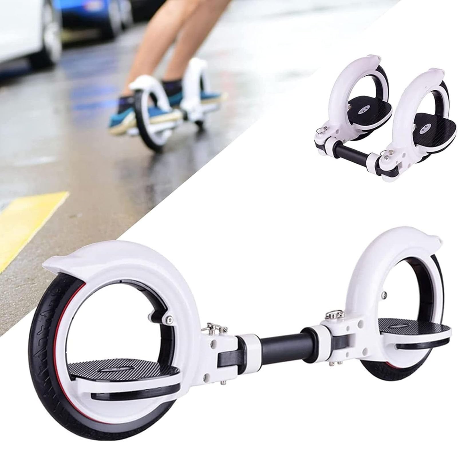 Bicicleta de equilibrio sin tabla blanca con bloqueo plegable para niños