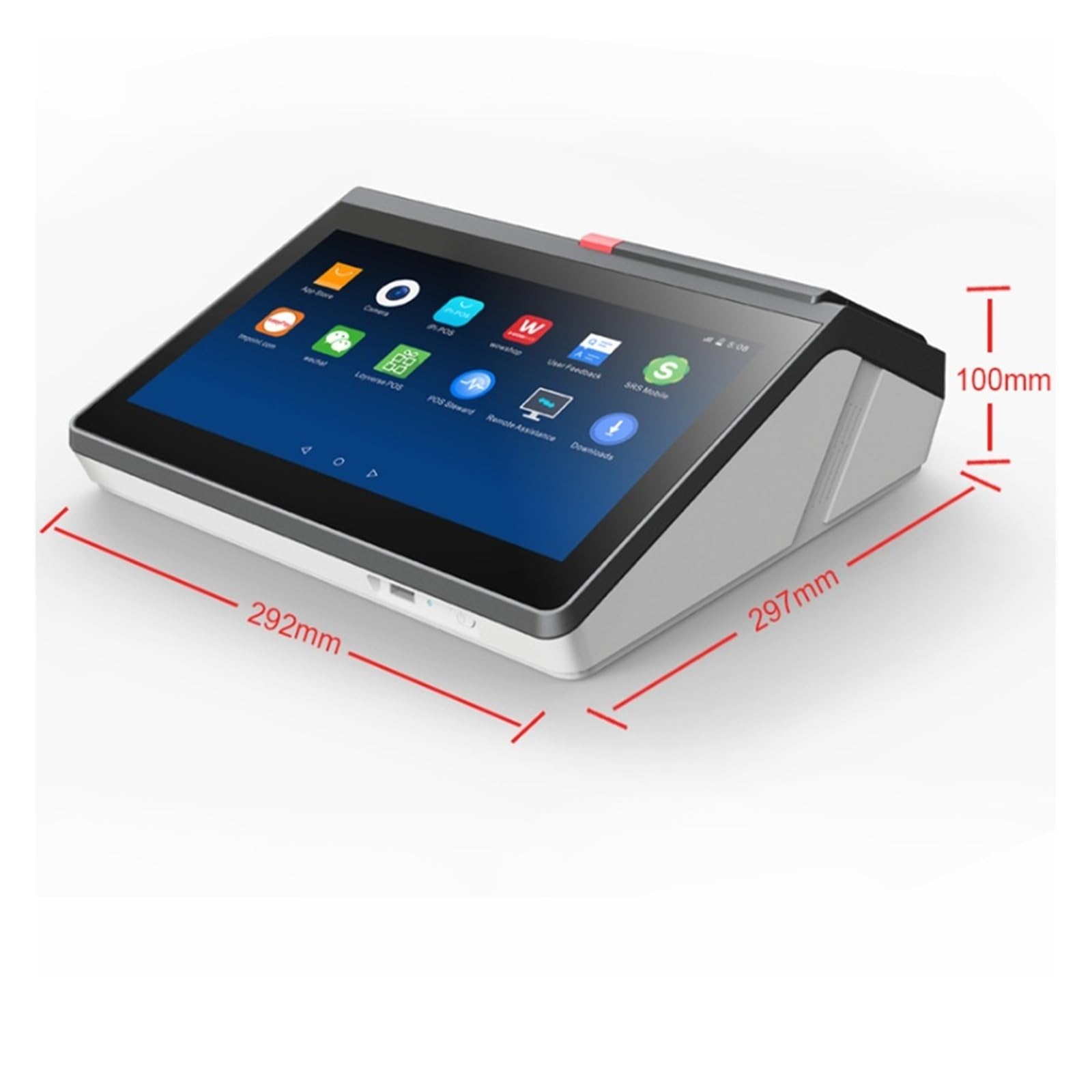Registratori di cassa, Stampante for ricevute cassiere POS da 80 mm con touch screen 11,6 pollici for registratore di cassa for aziende
