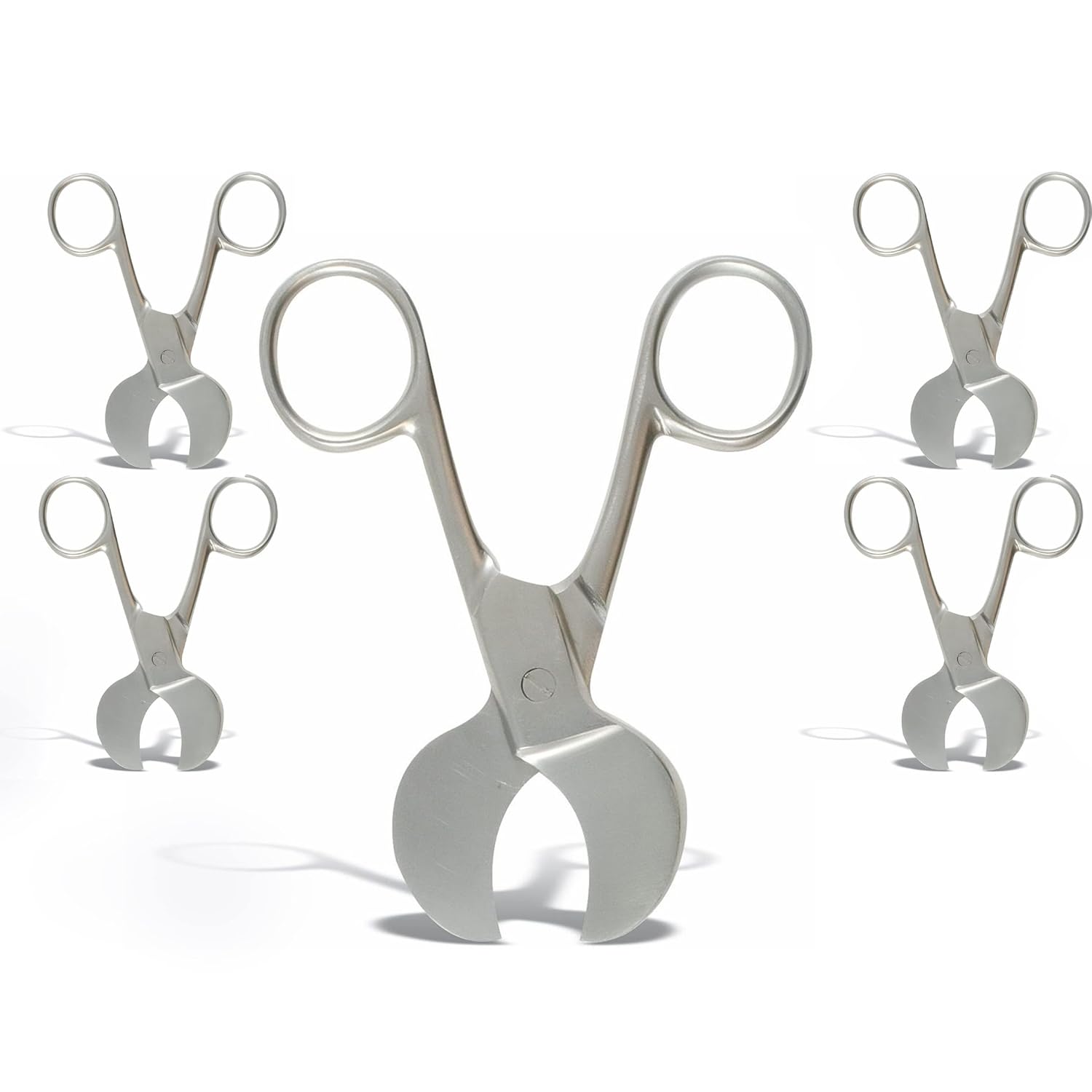 VISION TEK MED Set of 5 Piece Umbilical Cord Scissor 4.5" USA Pattern OB/GYN