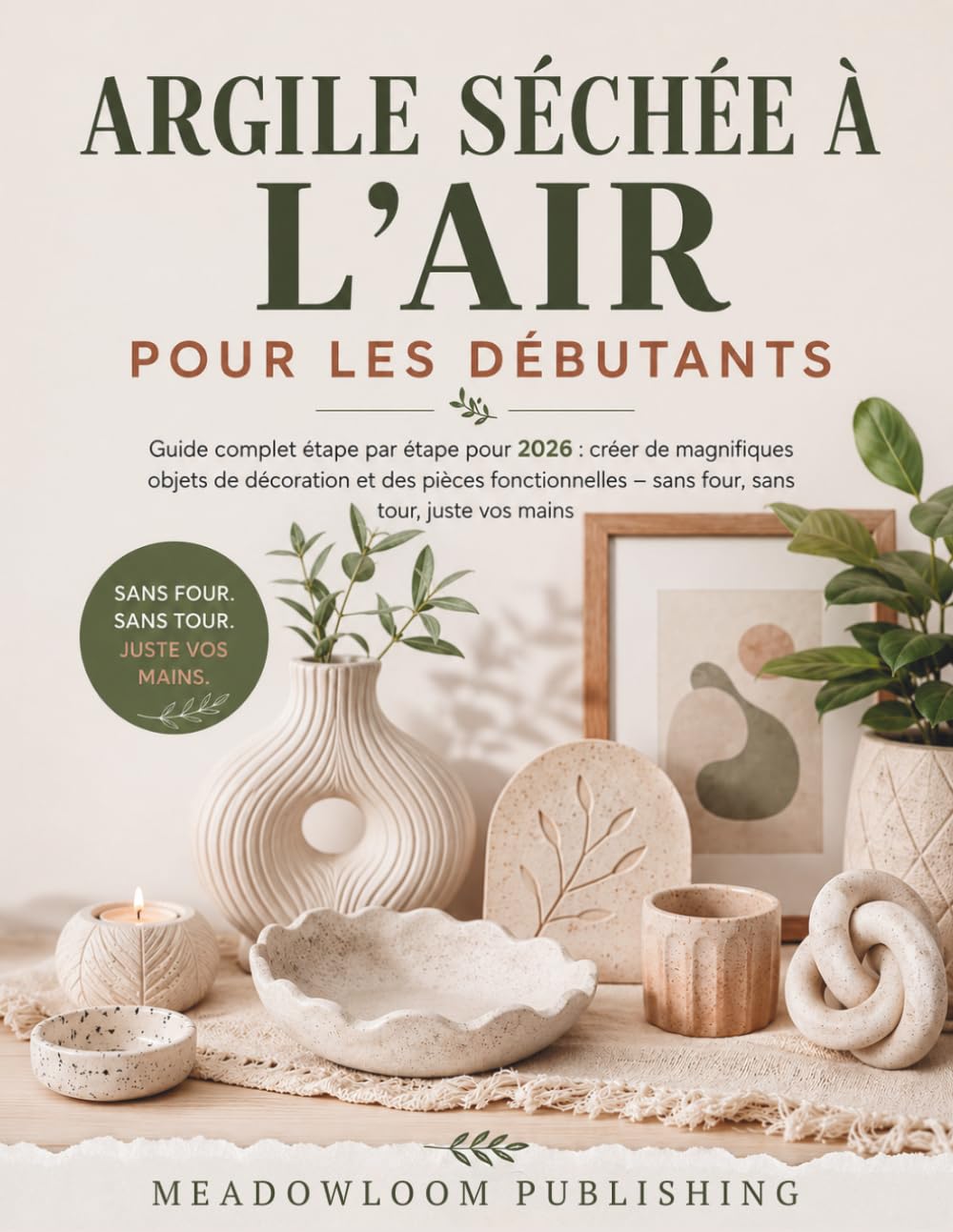 ARGILE SÉCHÉE À L'AIR POUR LES DÉBUTANTS: Guide complet étape par étape pour 2026 : créer de magnifiques objets de décoration et des pièces fonctionnelles – sans four, sans tour, juste vos mains