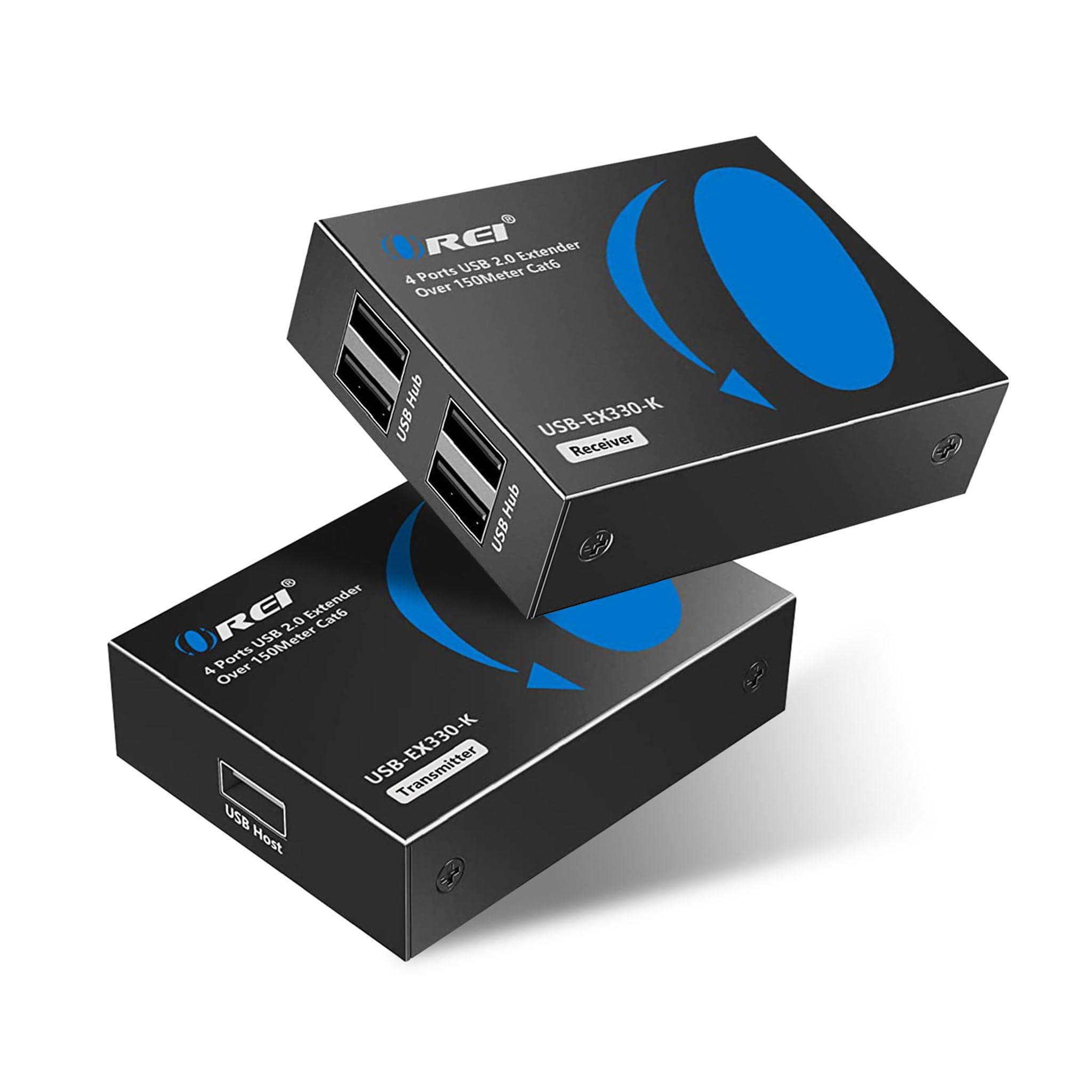 OREI Przedłużacz HDMI 4K na pojedynczy kabel CAT5e/CAT6 jeden do wielu matryc wyświetlacza 4K przy 30 Hz z podczerwienią - do 100 stóp - technologia ProLNK