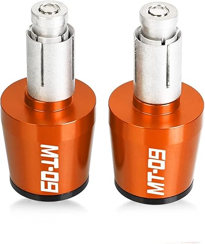 Miniatura 6 de Empuñaduras de manillar de motocicleta de 78 pulgadas, 0.866 in, extremos de la barra de la manija del extremo, tapón deslizante para Yamaha MT-09