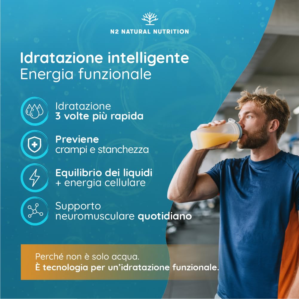 L-Carnitina 2000 150 Capsule + Elettroliti Senza Zucchero + Creatina Monoidrato con Collagene Multi Tipo 70 Dosi. N2 Natural Nutrition