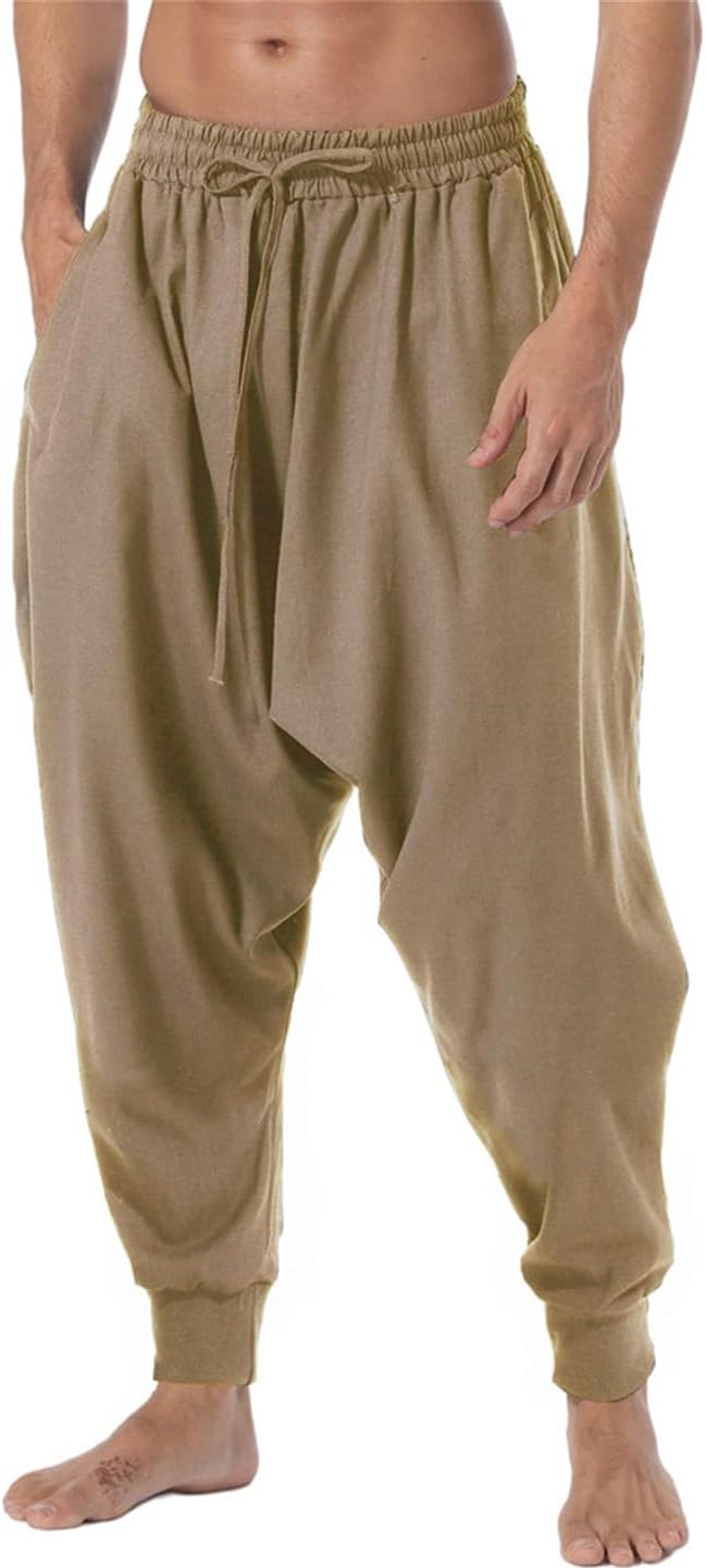 Men Casual Drawstring Yoga Harem Pants