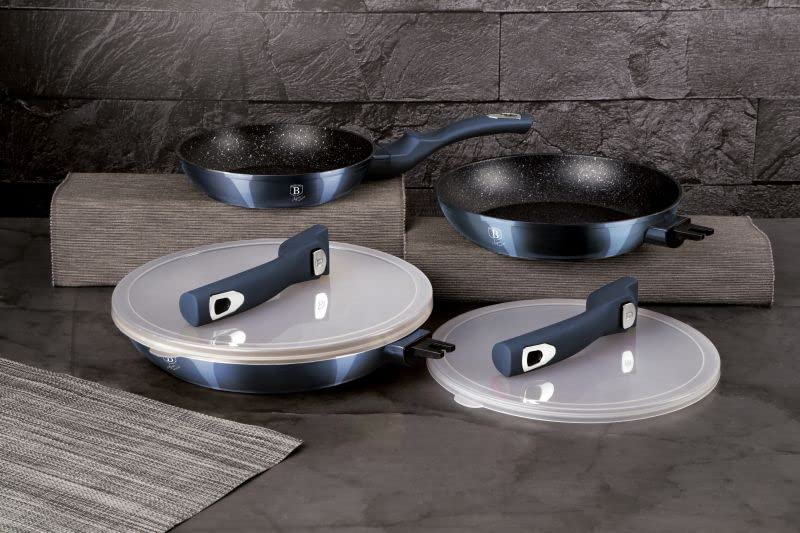 Imagen de Berlinger Haus Juego 5 Sartenes Mango Extraíble Aquamarine