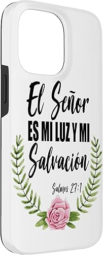 Miniatura 54 de iPhone X/XS El Señor Es Mi Luz Española Biblia Cristiana Biblia Cristiana Caso