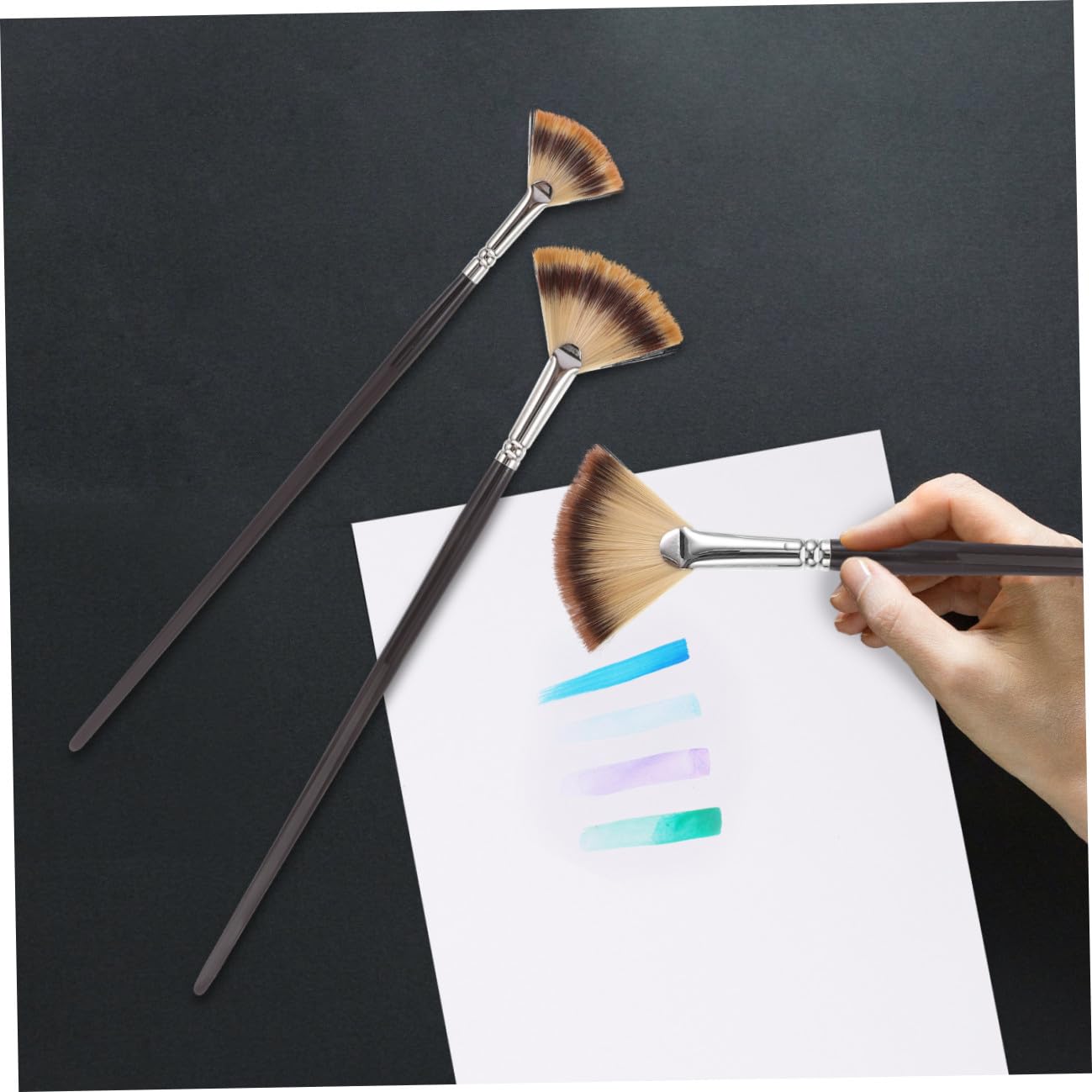 Lurrose 9stücke Teiliges Nylon Pinselset Für Öl Und Acrylmalerei Geeignet Für Künstler Und Anfänger Mit Hochwertigem Holzgriff Und Vielseitiger Anwendung