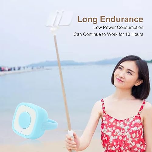 Miniatura 3 de TIK Tok - Girador de páginas con control remoto Bluetooth, anillo de desplazamiento de video recargable y control remoto del obturador de la cámara,