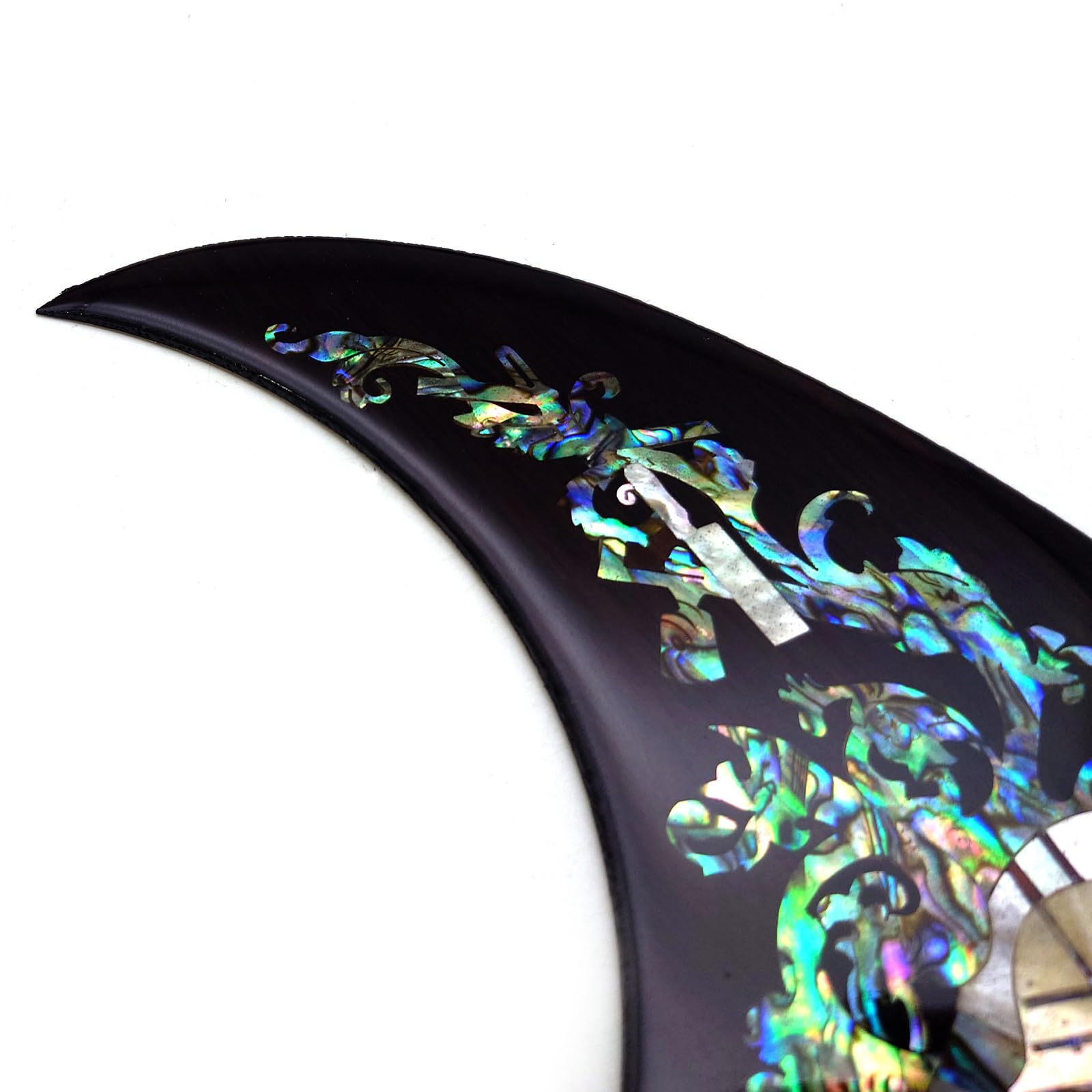 Guitar Pick Guard, Battipenna in abalone in palissandro autoadesivo for Chitarre acustiche folk D-45 Taylor(29)