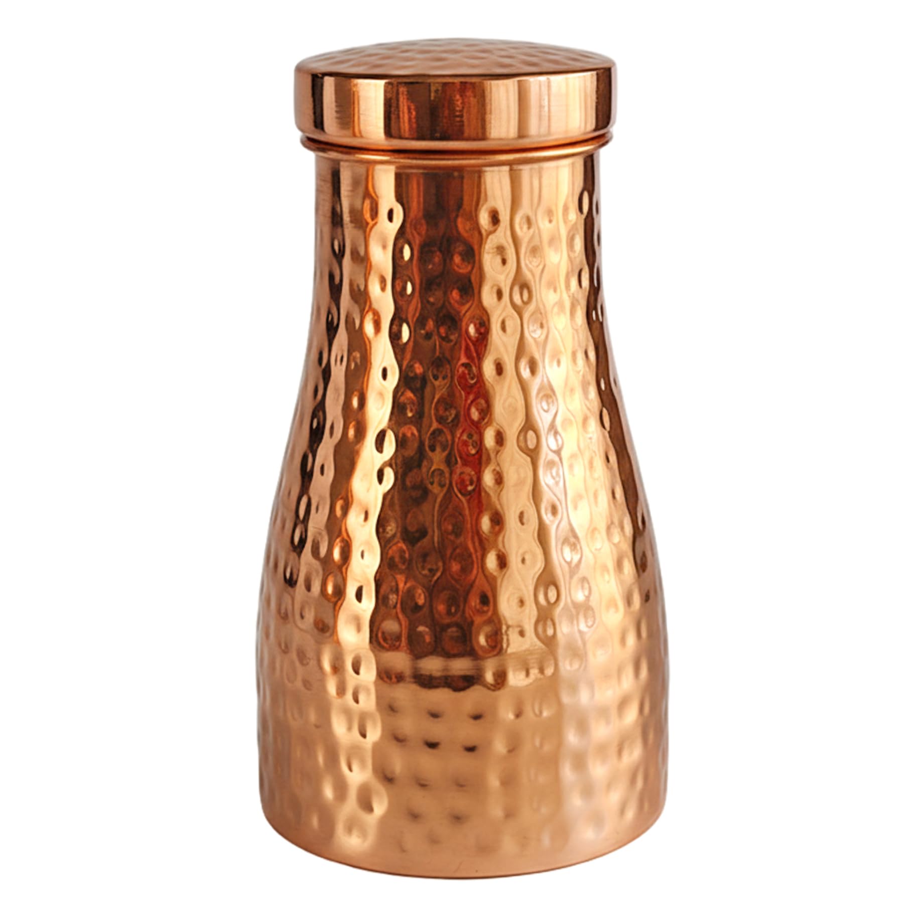 Vistnale Copper Water Bottles, Copper Water Bottle, 1000ml (34 oz) Leak-Proof Bottle, Eco-Friendly, Joint-Free Design for Health, Yoga, Office & Travel, Style1