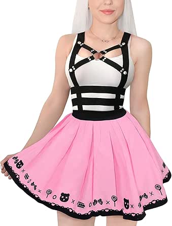 LittleForBig Overall Rok Rompertje - Sweet Heart Afneembare Bandjes