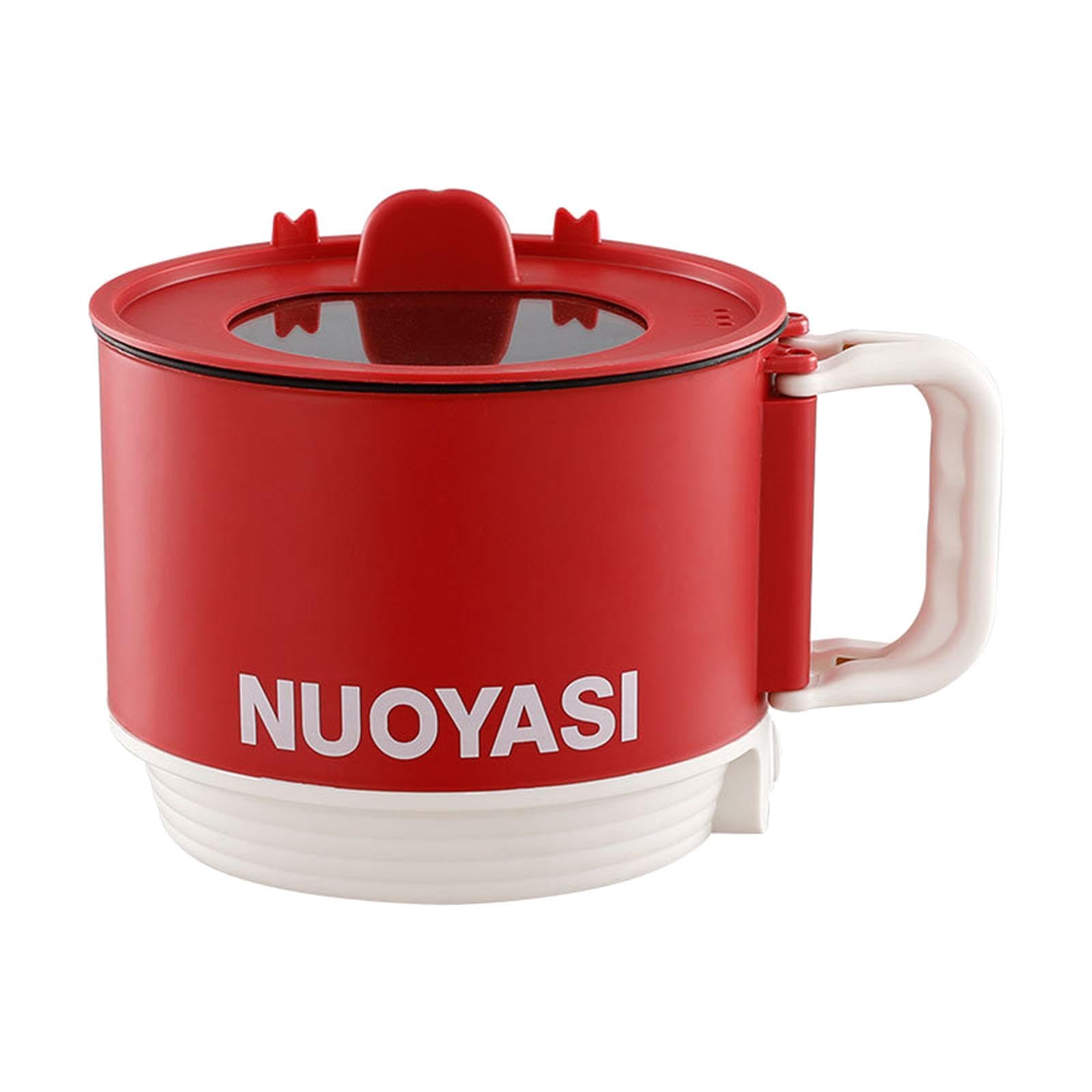 CALANDIS Mini Electric Hot Pot Nonstick for Dorm, Office, Travel Portable Cooking Pot Red | Cookers & Steamers | Small Kitchen Appliances | Kitchen Dining & Bar-image-34