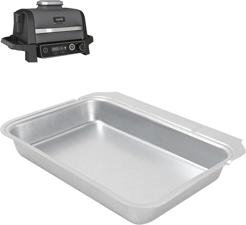 Grease Tray for Ninja Woodfire BBQ Grill, Professional Drip Pan for Ninja Woodfire Grills OG700 Series - OG701 & OG751 Outdoor Grill & Smoker, Non Disposable Tray