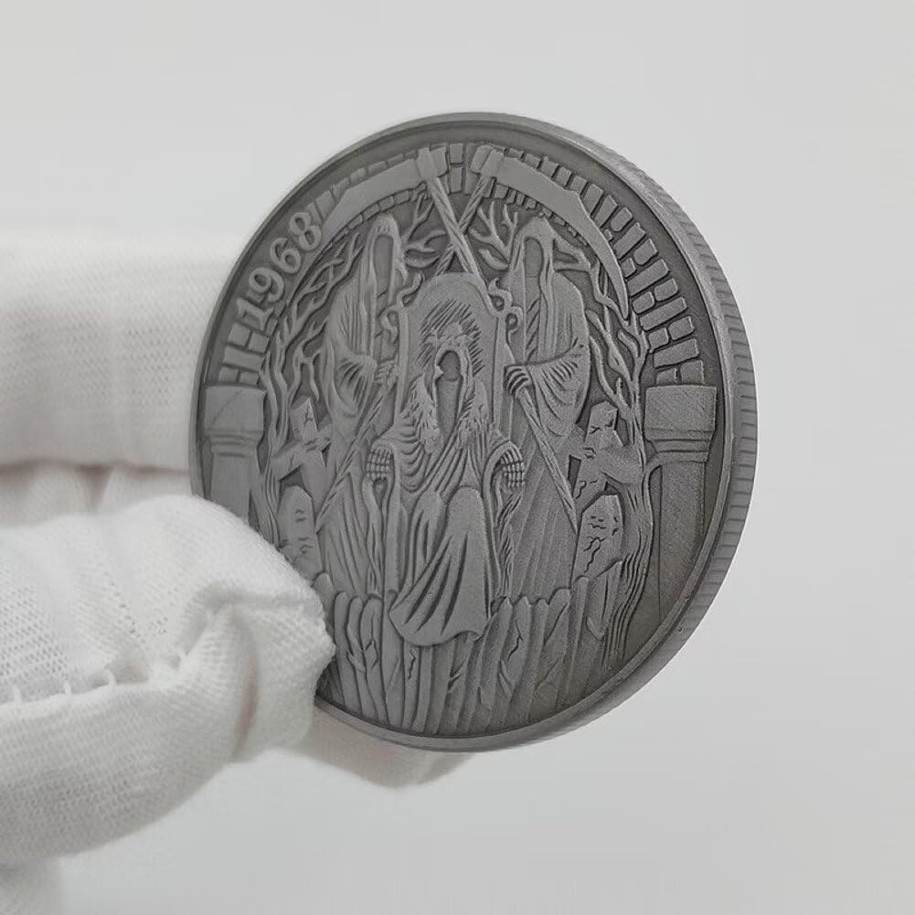 YIQILAFADA Valar Morghulis Valar Dohaeris Bóg bez twarzy człowiek śmierć wyzwanie moneta sztuka vintage punk moneta