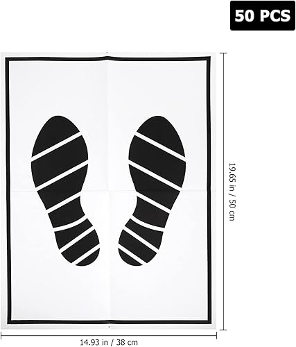 Miniatura 2 de VICASKY Alfombrillas de papel para coches, 50 unidades, desechables, alfombrillas de papel de primera calidad, suministros de automóvil simples para