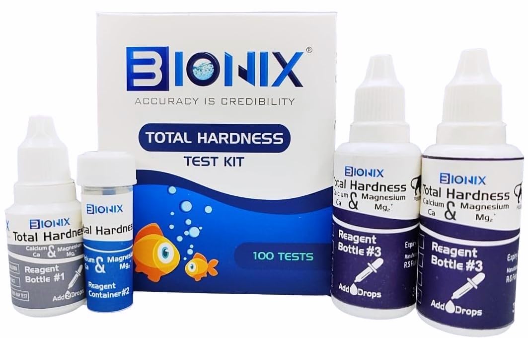 BIONIX Total Hardness Test Kit, 0-3000 mg/L | Total Hardness testing water quality for homes, pools, and aquariums (100 Test). (B0D42XVYZB) Amazon Price History, Amazon Price Tracker