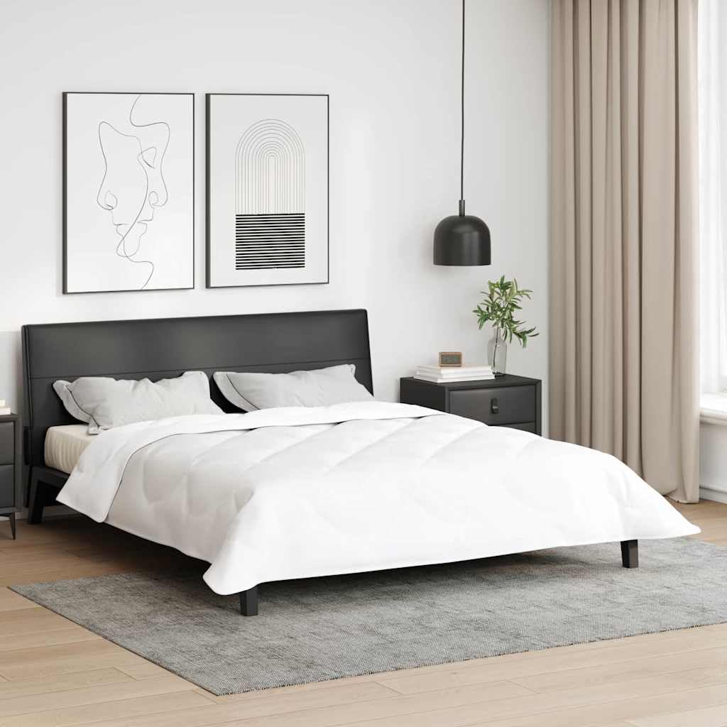 Couette anti froid lavable en microfibre blanche contre les nuits fraîches