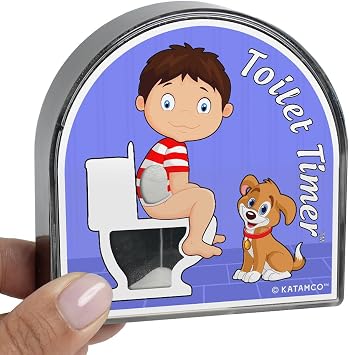 Katamco Toilet Timer Kid Boy, Funny Gift for Men, Husband, Dad, Birthday, Christmas, Stocking Stuffer. As seen on Shark Tank.