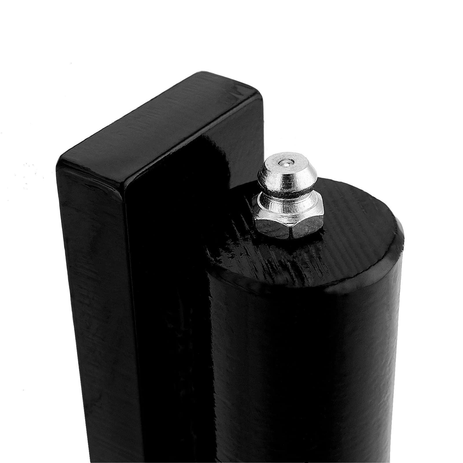 SHEUTSAN Paquete de 4 bisagras de puerta de barril resistentes de 5 pulgadas, bisagras de puerta de barril soldadas con rodamiento de bolas de acero para puertas batientes, puertas de rampa de